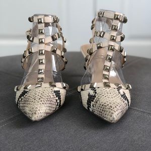 BCBGeneration Niro Studded Snake Heels 7.5M
